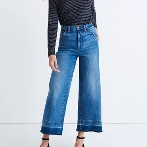 Madewell Wide-Leg Crop Jeans: Drop-Hem Edition